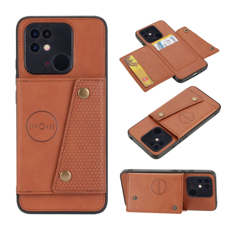 Custodia per telefono magnetica con doppia fibbia, For Xiaomi Redmi K50 Ultra / 12T / 12 Pro, For Xiaomi Poco C40, For Xiaomi 12 Lite, For Xiaomi 12S Ultra