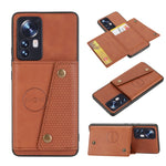 Custodia per telefono magnetica con doppia fibbia, For Xiaomi Redmi K50 Ultra / 12T / 12 Pro, For Xiaomi Poco C40, For Xiaomi 12 Lite, For Xiaomi 12S Ultra