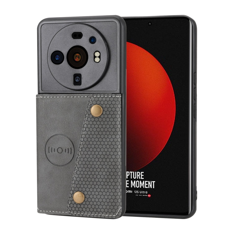 Custodia per telefono magnetica con doppia fibbia, For Xiaomi Redmi K50 Ultra / 12T / 12 Pro, For Xiaomi Poco C40, For Xiaomi 12 Lite, For Xiaomi 12S Ultra