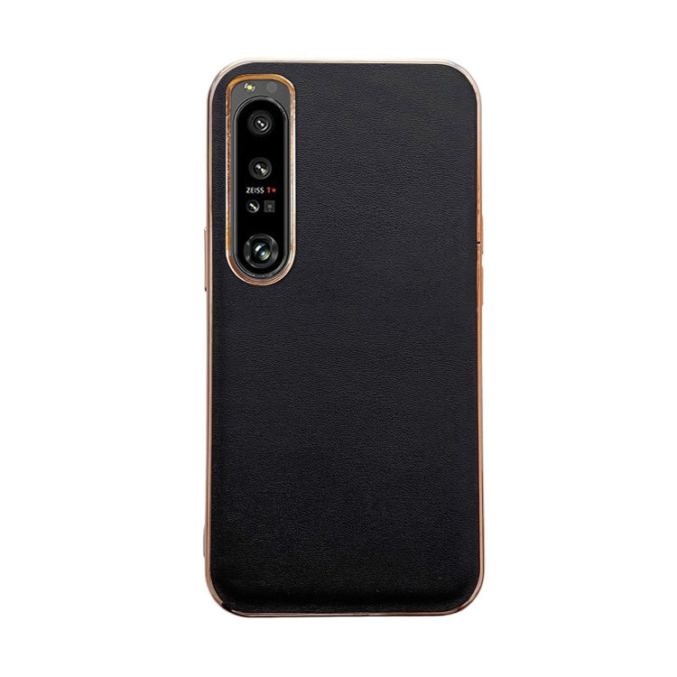 Custodia per telefono con placcatura nano serie Xiaoya in vera pelle, For Sony Xperia 1 IV, For Sony Xperia 10 IV, For vivo X80 5G, For vivo X80 Pro 5G, For Xiaomi Mix Fold 2, For Motorola Moto Razr 2022