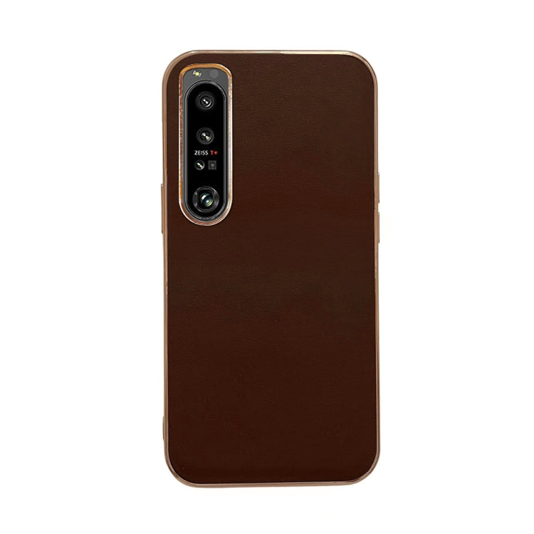 Custodia per telefono con placcatura nano serie Xiaoya in vera pelle, For Sony Xperia 1 IV, For Sony Xperia 10 IV, For vivo X80 5G, For vivo X80 Pro 5G, For Xiaomi Mix Fold 2, For Motorola Moto Razr 2022