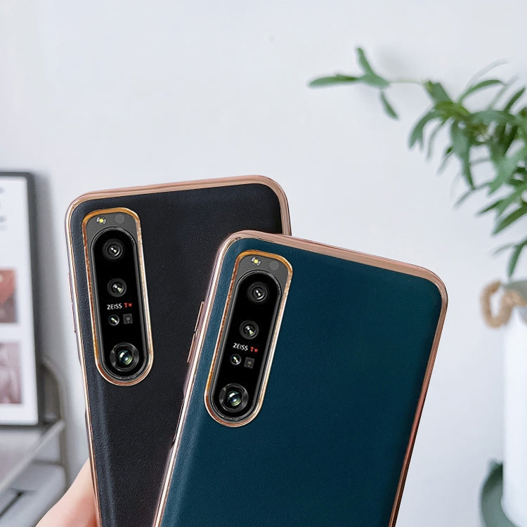 Custodia per telefono con placcatura nano serie Xiaoya in vera pelle, For Sony Xperia 1 IV, For Sony Xperia 10 IV, For vivo X80 5G, For vivo X80 Pro 5G, For Xiaomi Mix Fold 2, For Motorola Moto Razr 2022