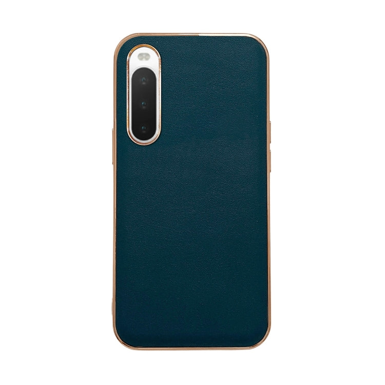 Custodia per telefono con placcatura nano serie Xiaoya in vera pelle, For Sony Xperia 1 IV, For Sony Xperia 10 IV, For vivo X80 5G, For vivo X80 Pro 5G, For Xiaomi Mix Fold 2, For Motorola Moto Razr 2022