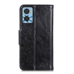 Custodia per telefono in pelle Flip orizzontale con texture nappa, For Motorola Moto E22 / E22i, For Realme C33 4G