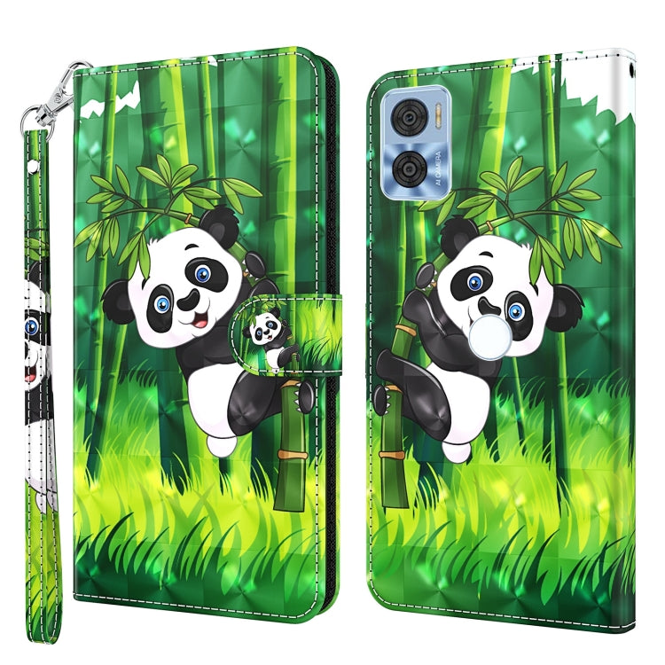Modello di pittura 3D Custodia per telefono in TPU + PU, For Motorola Moto E22 / Moto E22i, For Realme GT2 Pro