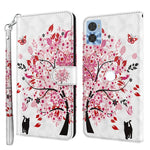 Modello di pittura 3D Custodia per telefono in TPU + PU, For Motorola Moto E22 / Moto E22i, For Realme GT2 Pro
