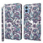Modello di pittura 3D Custodia per telefono in TPU + PU, For Motorola Moto E22 / Moto E22i, For Realme GT2 Pro