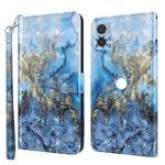 Modello di pittura 3D Custodia per telefono in TPU + PU, For Motorola Moto E22 / Moto E22i, For Realme GT2 Pro