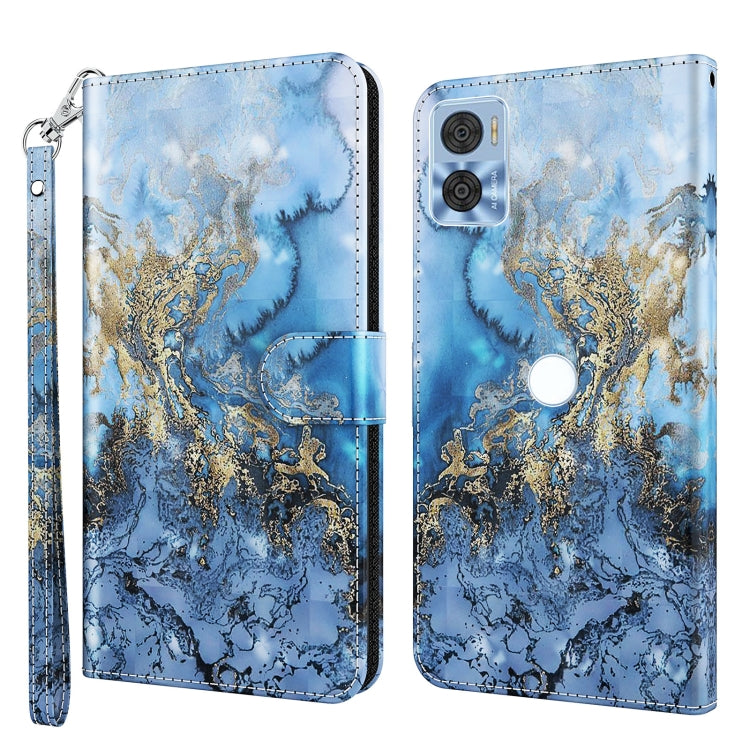 Modello di pittura 3D Custodia per telefono in TPU + PU, For Motorola Moto E22 / Moto E22i, For Realme GT2 Pro