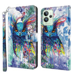 Modello di pittura 3D Custodia per telefono in TPU + PU, For Motorola Moto E22 / Moto E22i, For Realme GT2 Pro