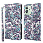 Modello di pittura 3D Custodia per telefono in TPU + PU, For Motorola Moto E22 / Moto E22i, For Realme GT2 Pro