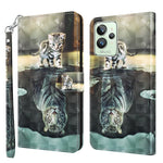Modello di pittura 3D Custodia per telefono in TPU + PU, For Motorola Moto E22 / Moto E22i, For Realme GT2 Pro
