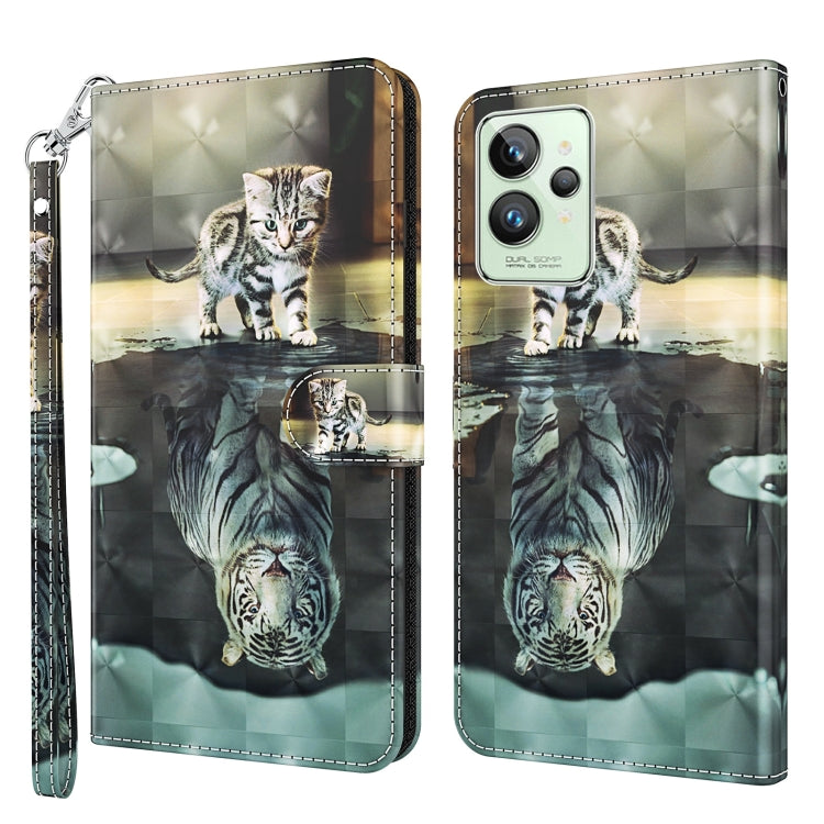 Modello di pittura 3D Custodia per telefono in TPU + PU, For Motorola Moto E22 / Moto E22i, For Realme GT2 Pro