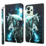 Modello di pittura 3D Custodia per telefono in TPU + PU, For Motorola Moto E22 / Moto E22i, For Realme GT2 Pro