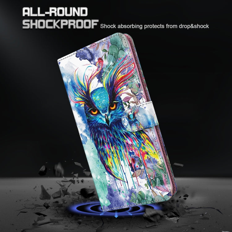 Modello di pittura 3D Custodia per telefono in TPU + PU, For Realme GT2 / GT Neo2 / GT Neo 3T, For Honor 50