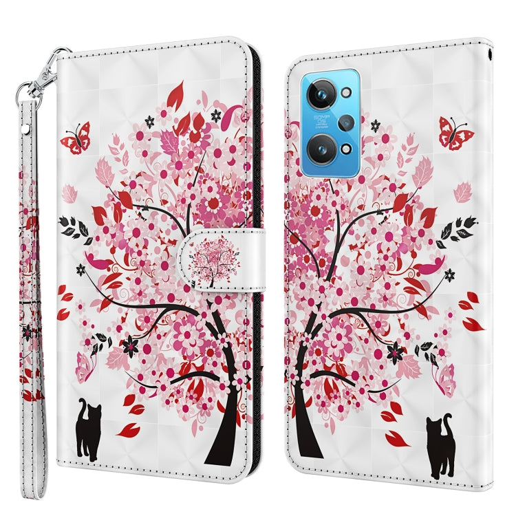 Modello di pittura 3D Custodia per telefono in TPU + PU, For Realme GT2 / GT Neo2 / GT Neo 3T, For Honor 50