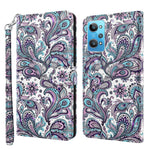 Modello di pittura 3D Custodia per telefono in TPU + PU, For Realme GT2 / GT Neo2 / GT Neo 3T, For Honor 50