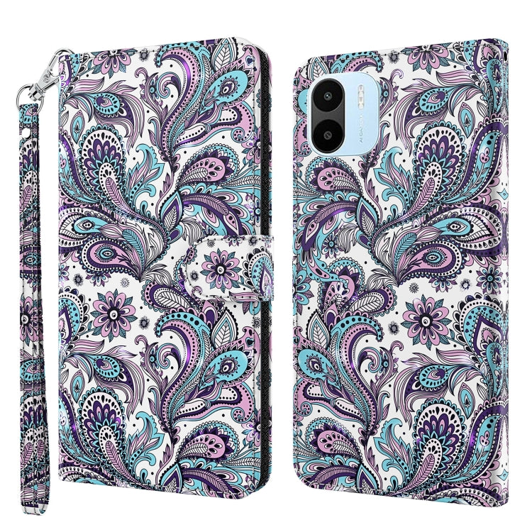 Modello di pittura 3D Custodia per telefono in TPU + PU, For Xiaomi Redmi A1 2022, For Samsung Galaxy A04S / A13 / A13 5G