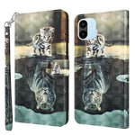 Modello di pittura 3D Custodia per telefono in TPU + PU, For Xiaomi Redmi A1 2022, For Samsung Galaxy A04S / A13 / A13 5G