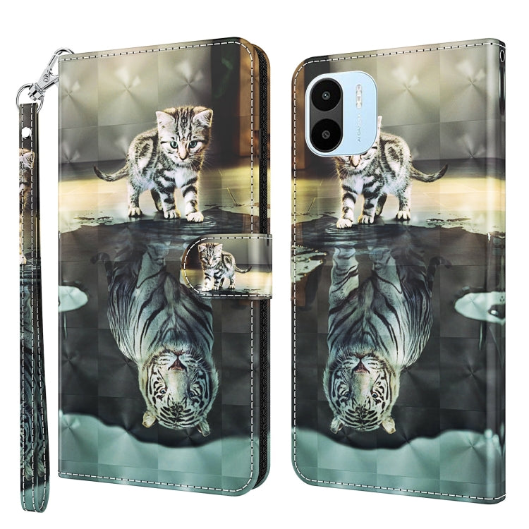 Modello di pittura 3D Custodia per telefono in TPU + PU, For Xiaomi Redmi A1 2022, For Samsung Galaxy A04S / A13 / A13 5G