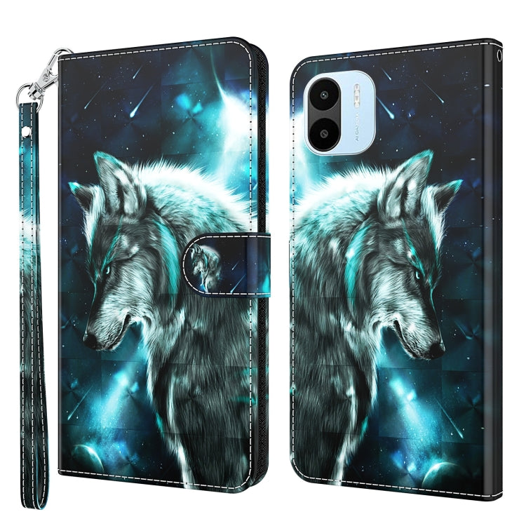 Modello di pittura 3D Custodia per telefono in TPU + PU, For Xiaomi Redmi A1 2022, For Samsung Galaxy A04S / A13 / A13 5G