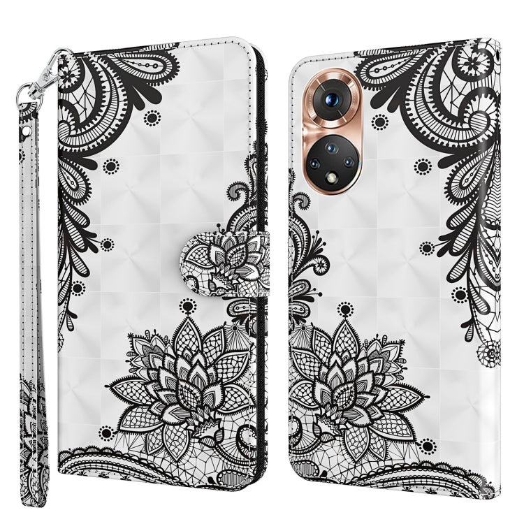 Modello di pittura 3D Custodia per telefono in TPU + PU, For Realme GT2 / GT Neo2 / GT Neo 3T, For Honor 50