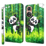 Modello di pittura 3D Custodia per telefono in TPU + PU, For Realme GT2 / GT Neo2 / GT Neo 3T, For Honor 50