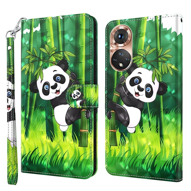 Modello di pittura 3D Custodia per telefono in TPU + PU, For Realme GT2 / GT Neo2 / GT Neo 3T, For Honor 50