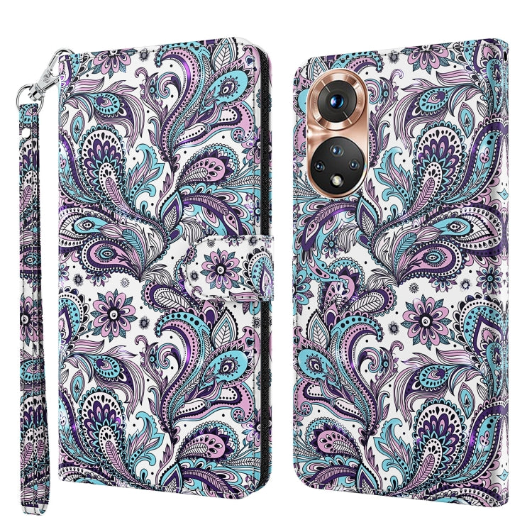Modello di pittura 3D Custodia per telefono in TPU + PU, For Realme GT2 / GT Neo2 / GT Neo 3T, For Honor 50