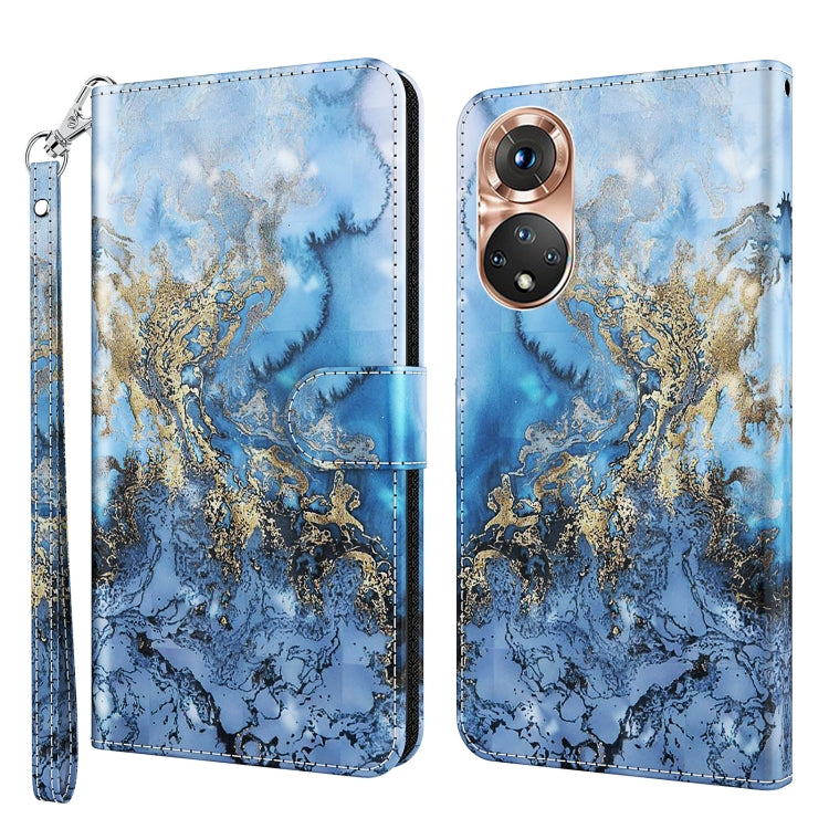 Modello di pittura 3D Custodia per telefono in TPU + PU, For Realme GT2 / GT Neo2 / GT Neo 3T, For Honor 50