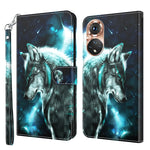 Modello di pittura 3D Custodia per telefono in TPU + PU, For Realme GT2 / GT Neo2 / GT Neo 3T, For Honor 50