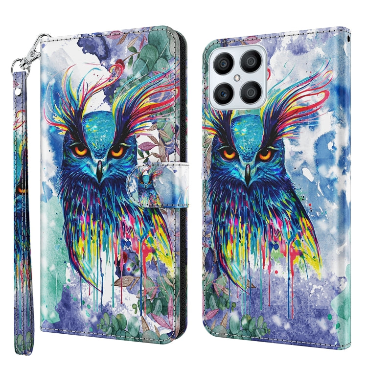 Modello di pittura 3D Custodia per telefono in TPU + PU, For Honor X8 4G, For Samsung Galaxy A23E