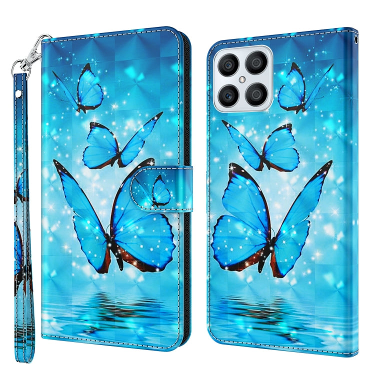 Modello di pittura 3D Custodia per telefono in TPU + PU, For Honor X8 4G, For Samsung Galaxy A23E