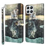 Modello di pittura 3D Custodia per telefono in TPU + PU, For Honor X8 4G, For Samsung Galaxy A23E