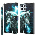 Modello di pittura 3D Custodia per telefono in TPU + PU, For Honor X8 4G, For Samsung Galaxy A23E