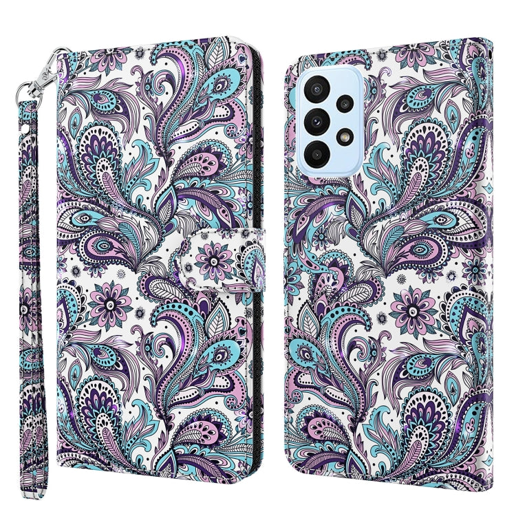 Modello di pittura 3D Custodia per telefono in TPU + PU, For Honor X8 4G, For Samsung Galaxy A23E