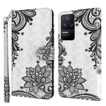 Modello di pittura 3D Custodia per telefono in TPU + PU, For Xiaomi Poco F4, For Xiaomi Poco F4 GT