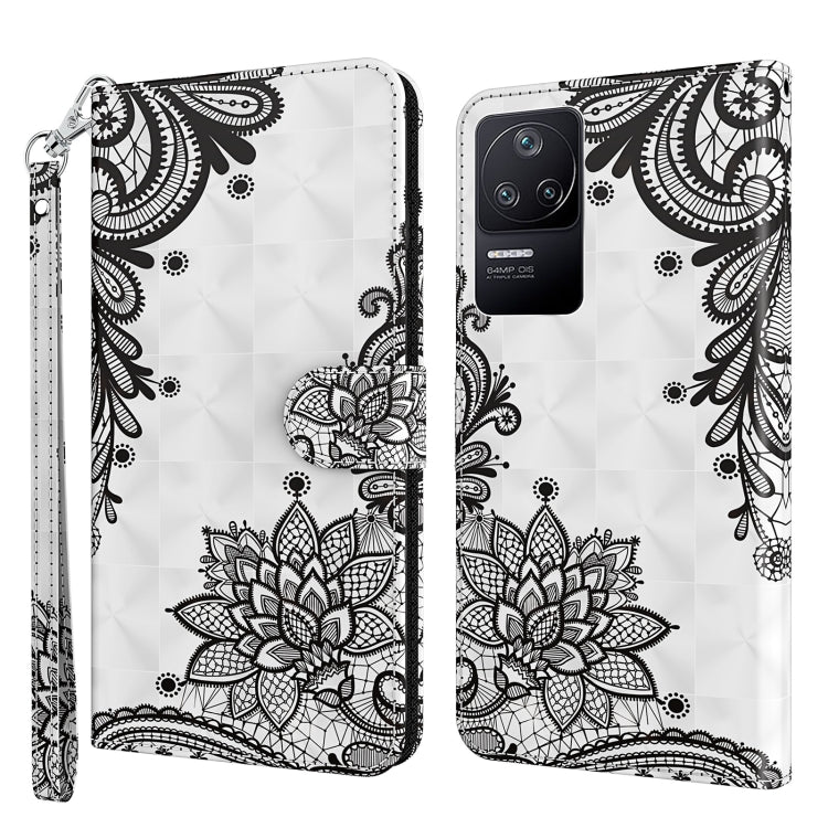 Modello di pittura 3D Custodia per telefono in TPU + PU, For Xiaomi Poco F4, For Xiaomi Poco F4 GT