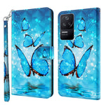 Modello di pittura 3D Custodia per telefono in TPU + PU, For Xiaomi Poco F4, For Xiaomi Poco F4 GT
