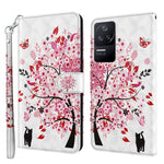 Modello di pittura 3D Custodia per telefono in TPU + PU, For Xiaomi Poco F4, For Xiaomi Poco F4 GT