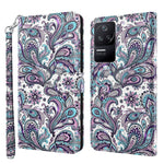 Modello di pittura 3D Custodia per telefono in TPU + PU, For Xiaomi Poco F4, For Xiaomi Poco F4 GT