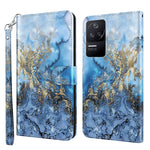 Modello di pittura 3D Custodia per telefono in TPU + PU, For Xiaomi Poco F4, For Xiaomi Poco F4 GT