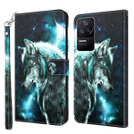 Modello di pittura 3D Custodia per telefono in TPU + PU, For Xiaomi Poco F4, For Xiaomi Poco F4 GT