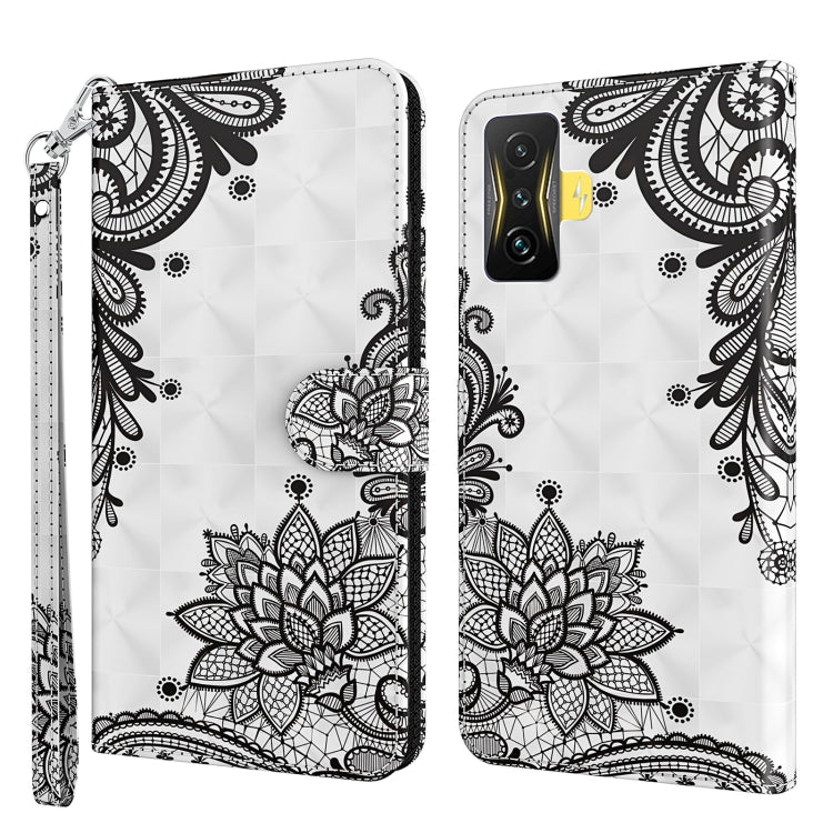 Modello di pittura 3D Custodia per telefono in TPU + PU, For Xiaomi Poco F4, For Xiaomi Poco F4 GT