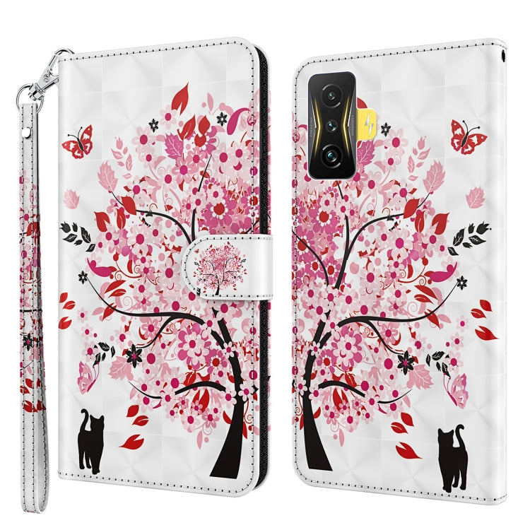 Modello di pittura 3D Custodia per telefono in TPU + PU, For Xiaomi Poco F4, For Xiaomi Poco F4 GT