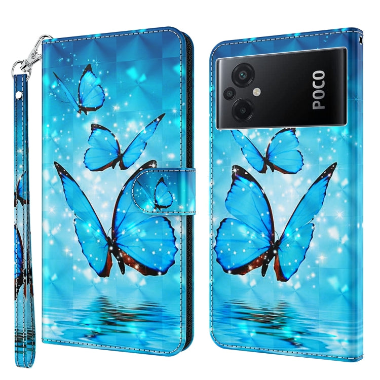 Modello di pittura 3D Custodia per telefono in TPU + PU, For Xiaomi Poco M5, For Xiaomi Poco M5S/Redmi Note 10/Note 10S