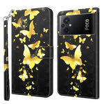 Modello di pittura 3D Custodia per telefono in TPU + PU, For Xiaomi Poco M5, For Xiaomi Poco M5S/Redmi Note 10/Note 10S