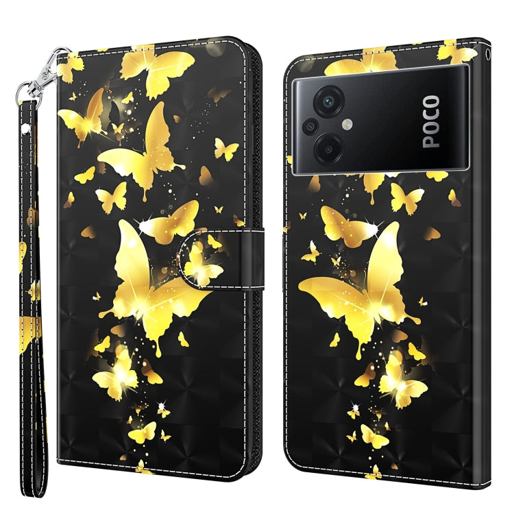Modello di pittura 3D Custodia per telefono in TPU + PU, For Xiaomi Poco M5, For Xiaomi Poco M5S/Redmi Note 10/Note 10S