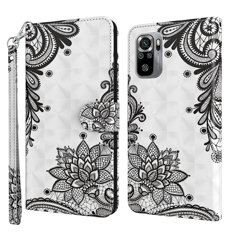 Modello di pittura 3D Custodia per telefono in TPU + PU, For Xiaomi Poco M5, For Xiaomi Poco M5S/Redmi Note 10/Note 10S