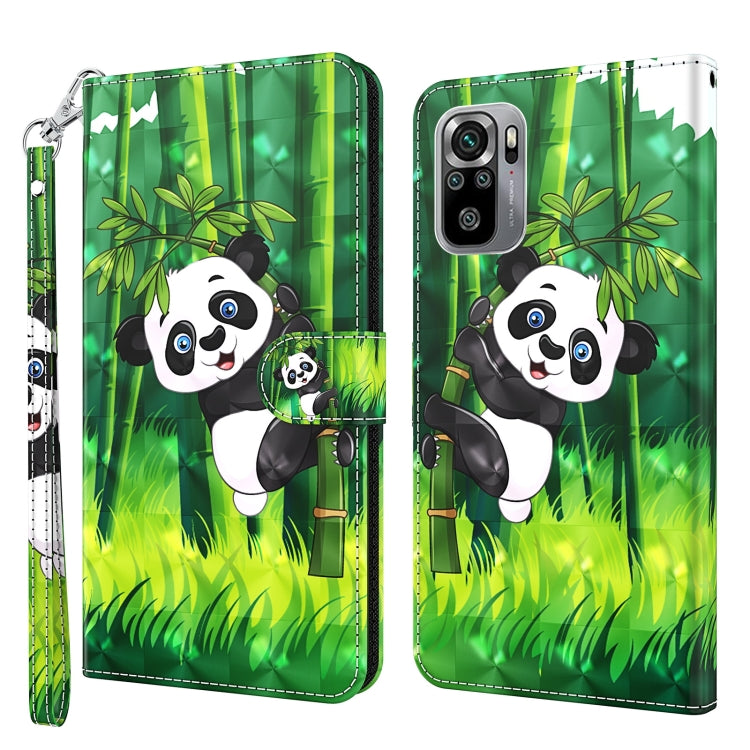 Modello di pittura 3D Custodia per telefono in TPU + PU, For Xiaomi Poco M5, For Xiaomi Poco M5S/Redmi Note 10/Note 10S